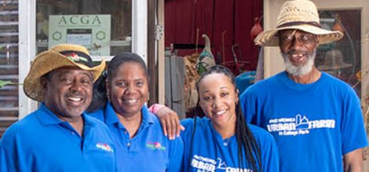 Photo of a group of Urban farmers