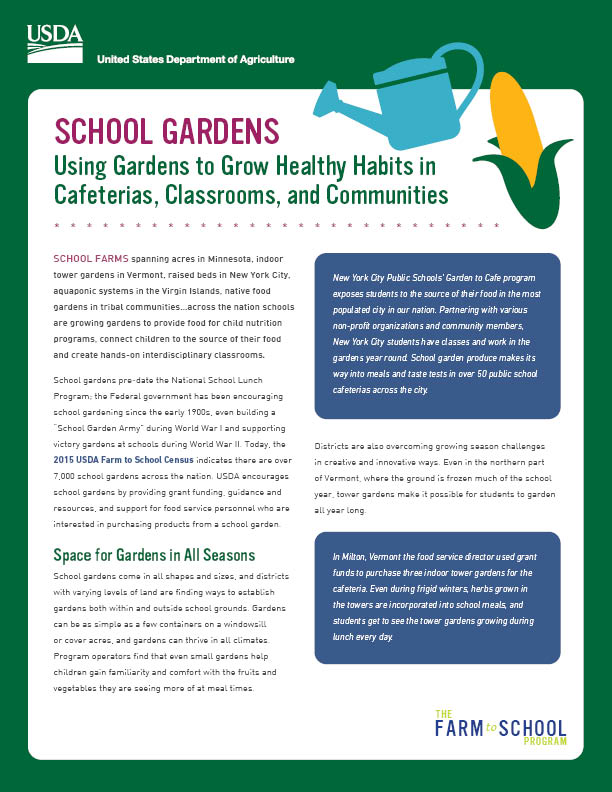 School Gardens Fact Sheet