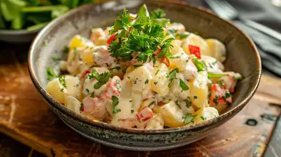 bowl of potato salad