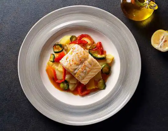 rockfish in foil with vegetables