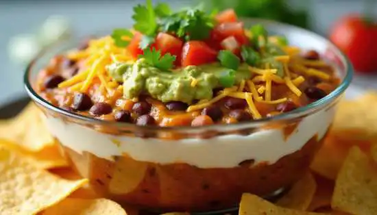 bowl of dip with a plate of veggies next to it