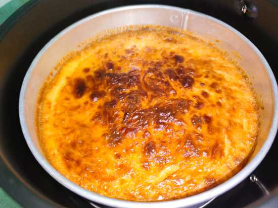 pan of carrot custard