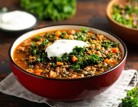 bowl of lentil stew