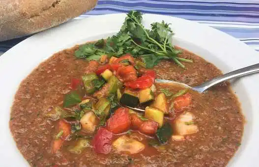 bowl of gazpacho