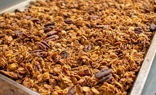 pan of granola
