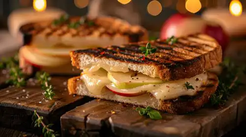 grilled cheese with apples