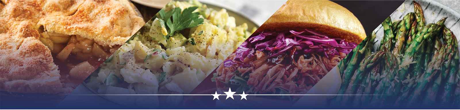 four recipes with 3 stars on the bottom