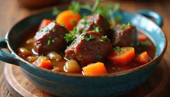 bowl of ox-tail stew