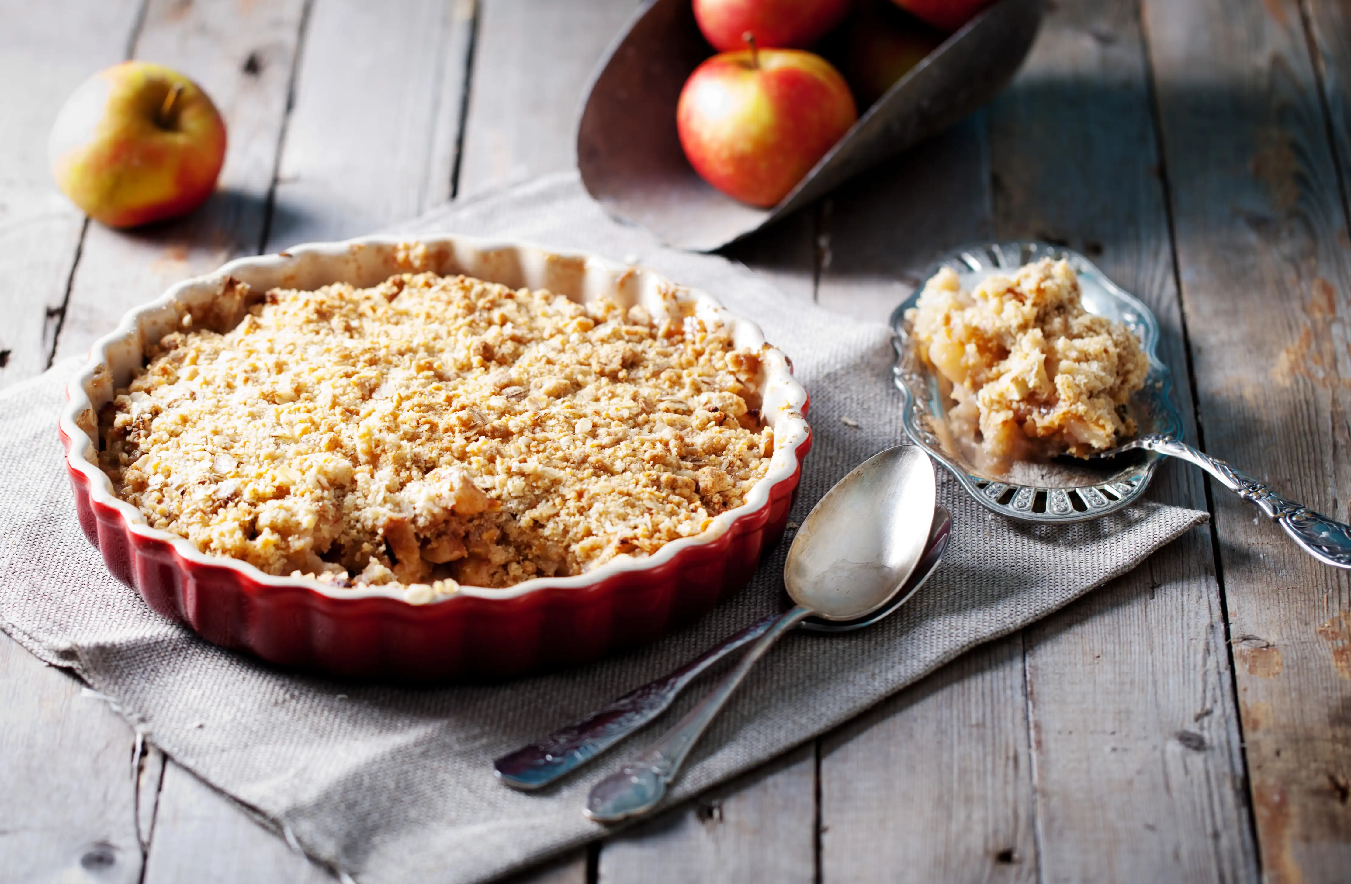 peach apple crisp