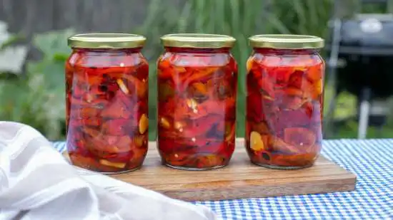 3 jars of peppered pickles