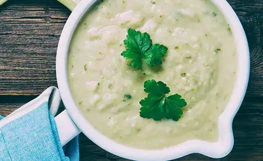bowl of potato soup