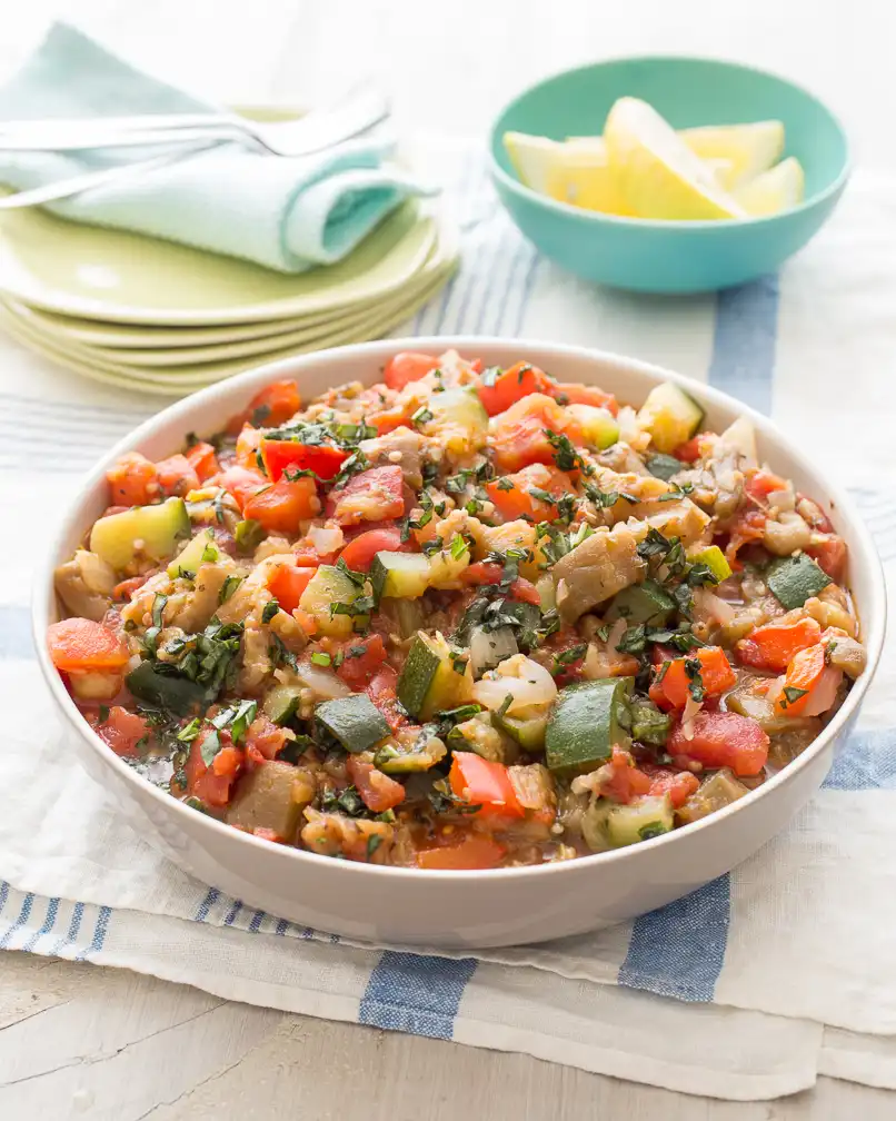 bowl of ratatouille