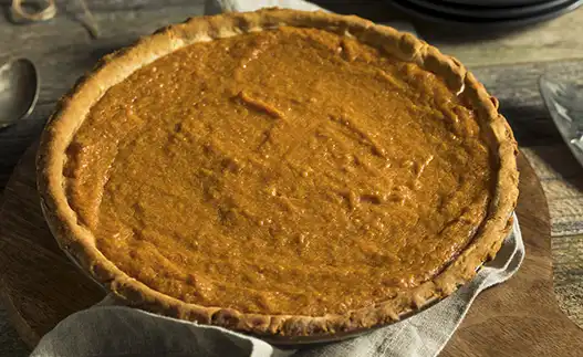 a sweet potato pie