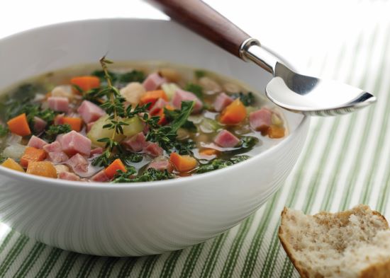 smoked turkey and bean soup