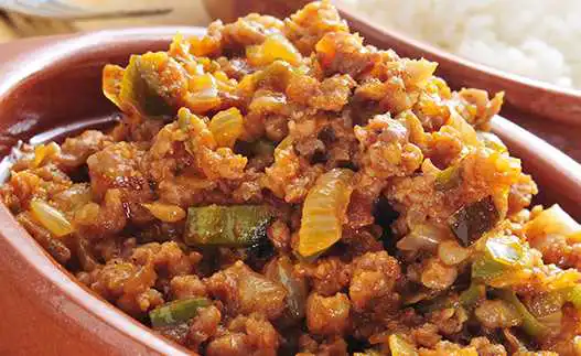 dish of turkey picadillo