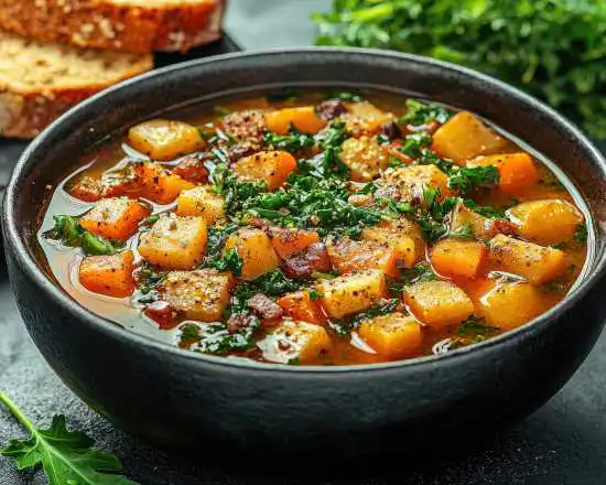 bowl of winter squash soup