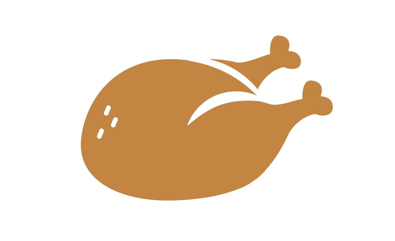 illustrated whole chicken icon