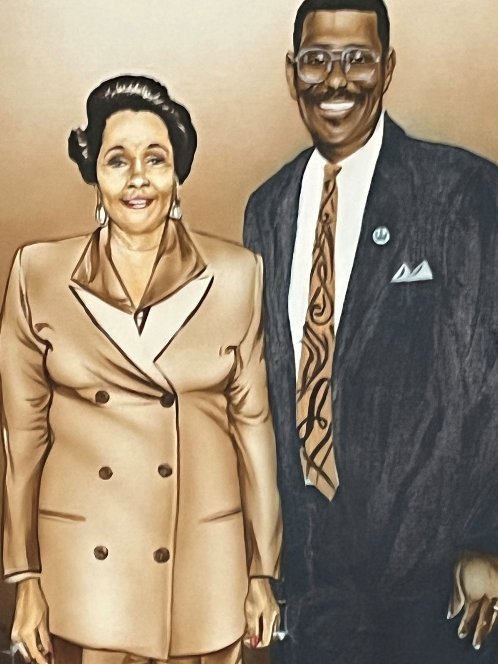 a Painting of Dr. Cotwright's parents