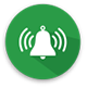 green circle with white ringing bell icon