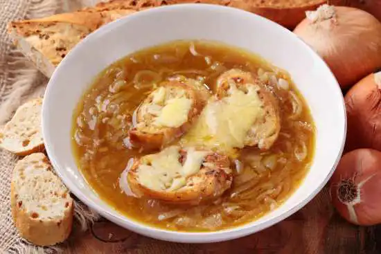 bowl of onion soup