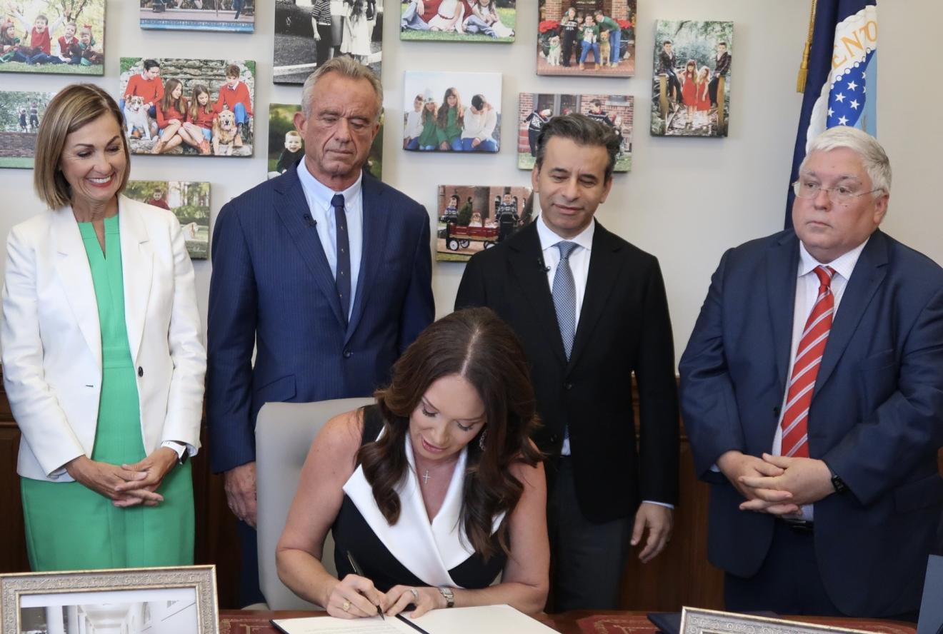 Secretary Brooke Rollins signing SNAP Waivers