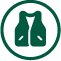green uniform vest icon