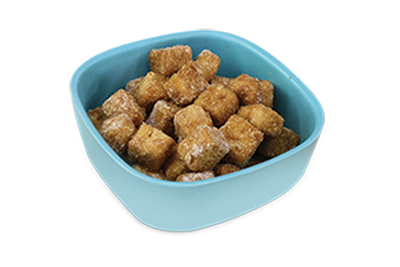tofu squares in a bowl
