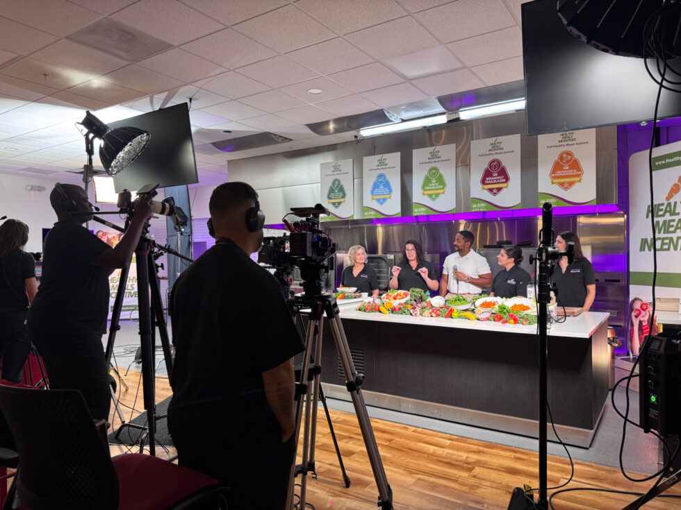 videographers filming a cooking demo
