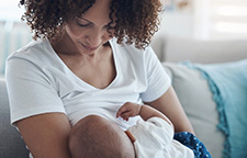 woman breastfeeding