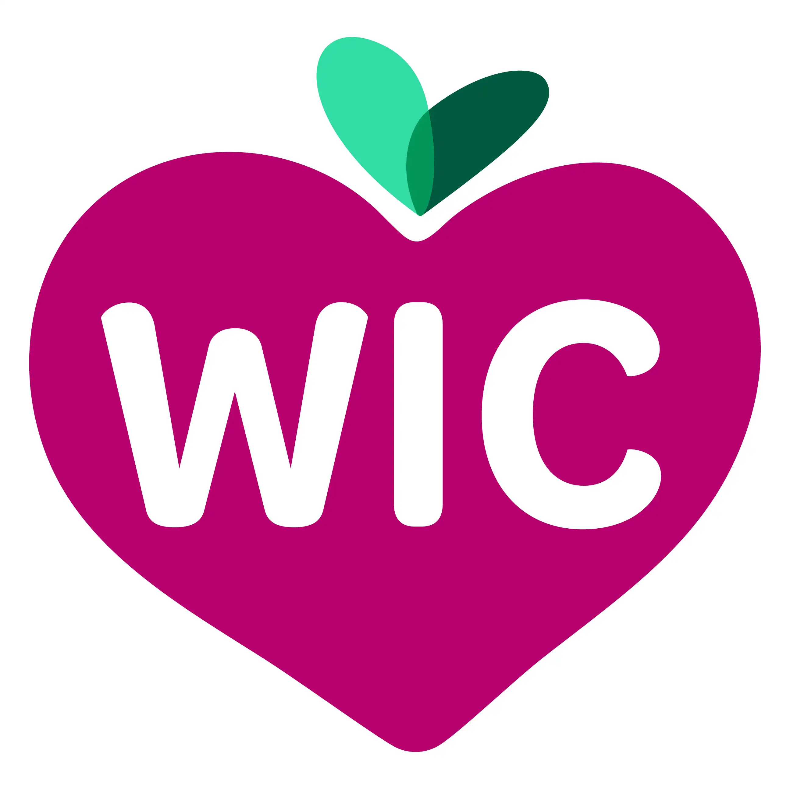 WIC logo of a heart shaped beet