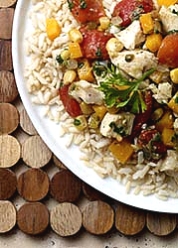 Stir-Fry Fajita, Chicken, Squash, and Corn