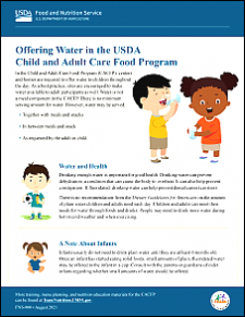  Offering Water in the USDA CACFP