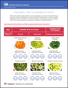 Varíe los vegetales de su bebé