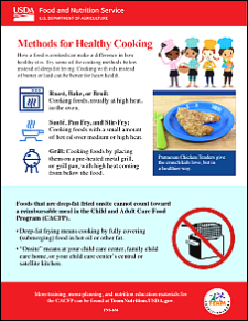 Methods for Healthy Cooking