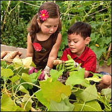 Kids gardening