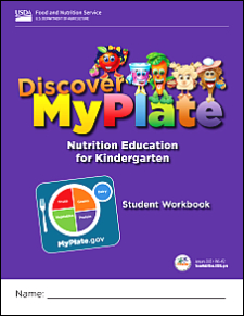 Cover of the Discover MyPlate Student Workbook