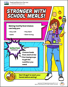 Stronger with School Meals Activity Booklet cover