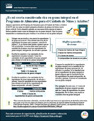 Is My Recipe Whole Grain-Rich in the CACFP-SP