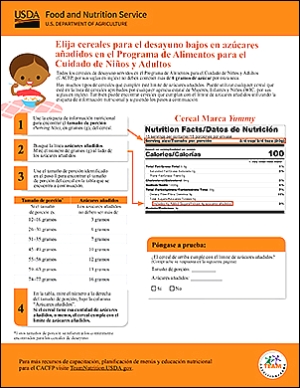 Choose Breakfast Cereals That Are Lower in Sugar - Spanish