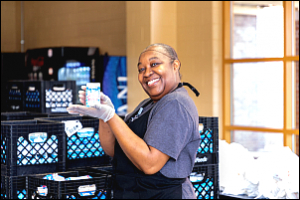 Marietta City Schools Deliver Meals by Bus