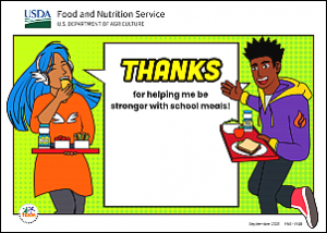 Stronger with School Meals Educational Materials Thank You Card 2