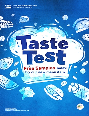 Free samples today! Try our new menu item