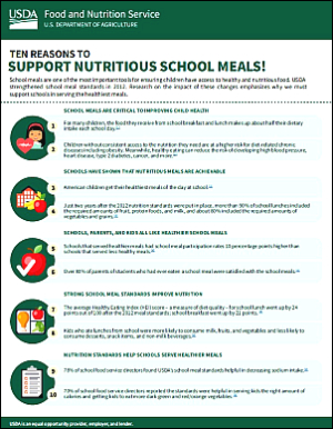 10 reasons to support school meals!