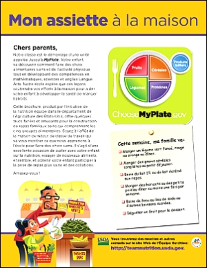 screenshot of handout in french