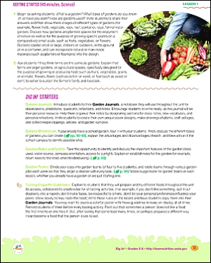 page 2 of Dig In! lesson 1: The World of Edible Plants