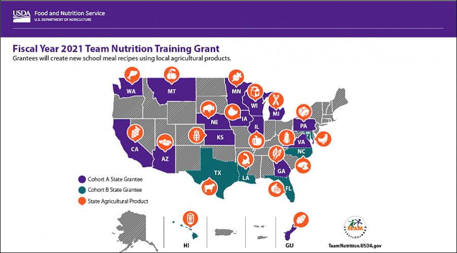 2021 Cohort B Team Nutrition Training Grants for School Meal Recipe