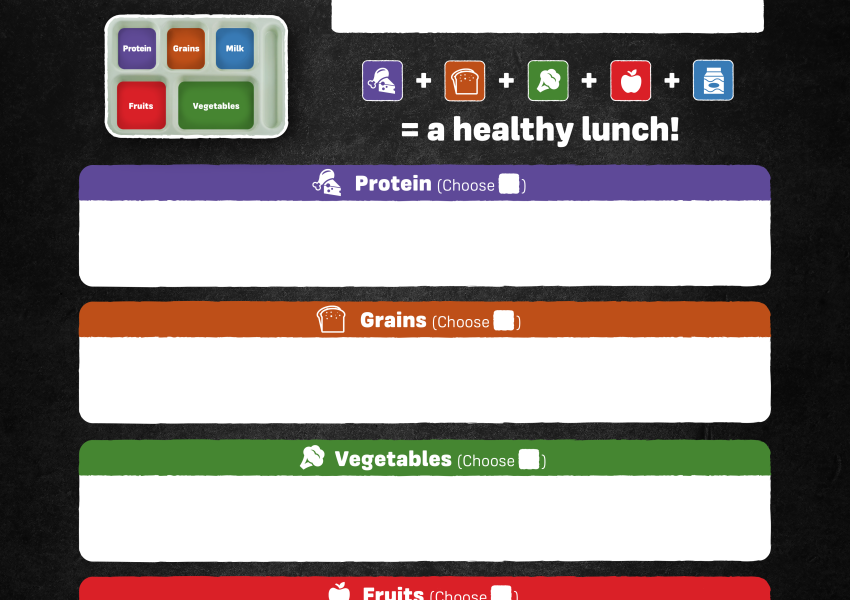 Dry Erase Menu Poster 