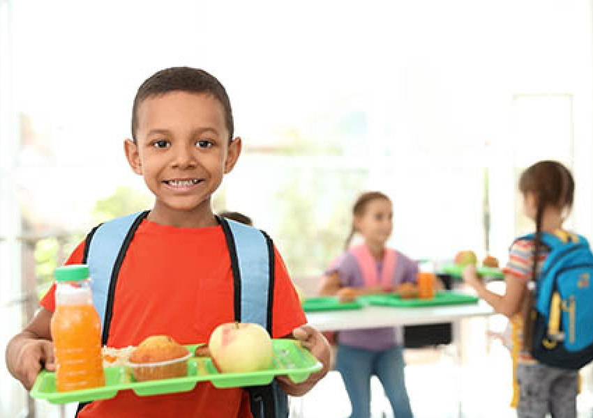 Happy school lunch