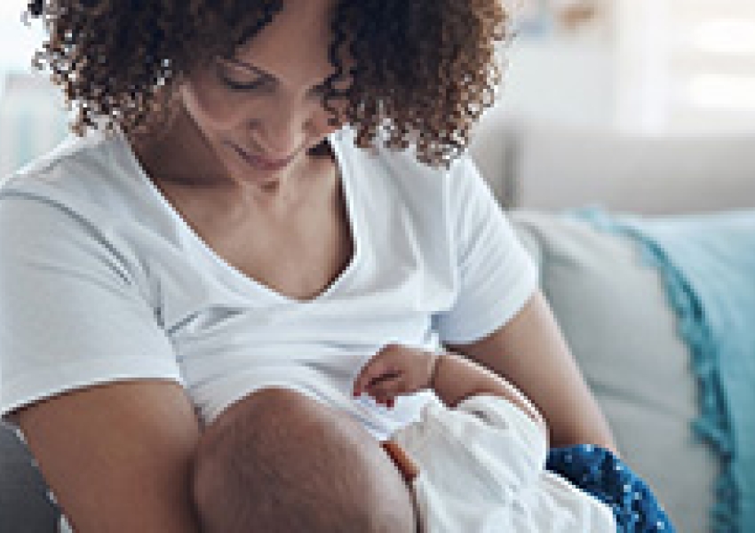 woman breastfeeding