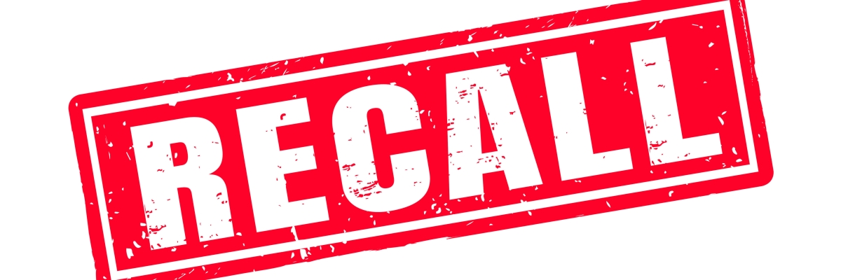 image of red recall label